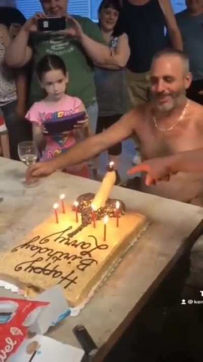 blow a candle out