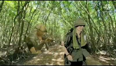 They're in the trees