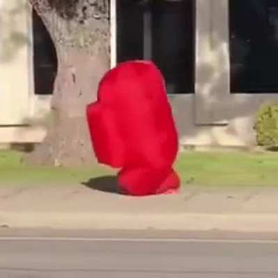 Amogus taking a walk