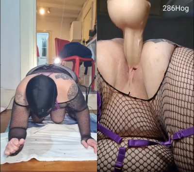 Dumb cunt desperately begging to cum on the 