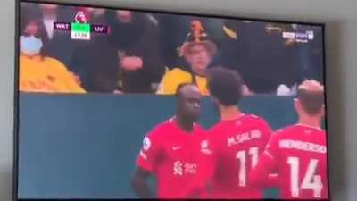 Mane saying (come on king) Credit to @BrooksWasHere89 who noticed and posted this clip on twitter