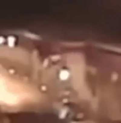 Two cars lose control at the same exact time