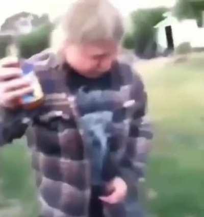 Although he was unable to talk, he&rsquo;s still having a good time