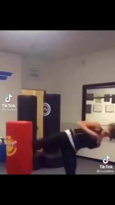 Training with a beautiful lady today!