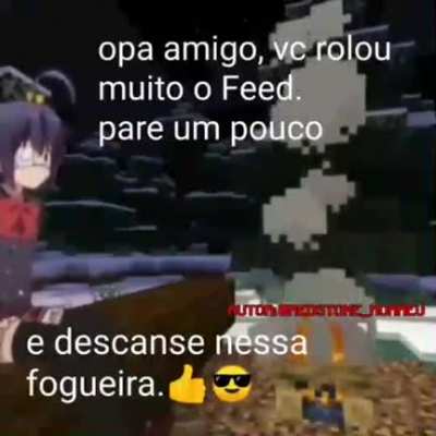 O t&iacute;tulo foi descansar na fogueira