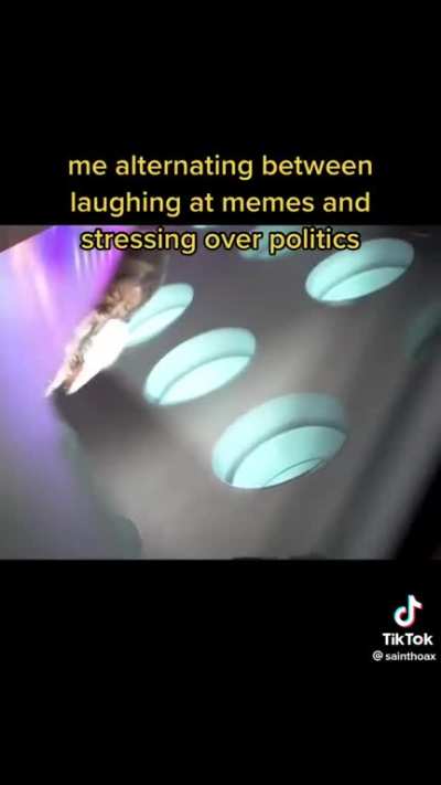 Stress laughing