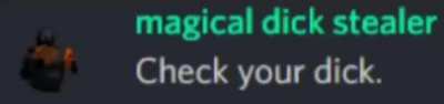 no dick?