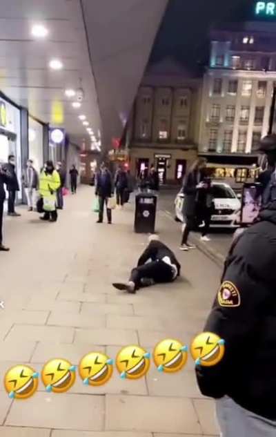Knocked out by a ghost.