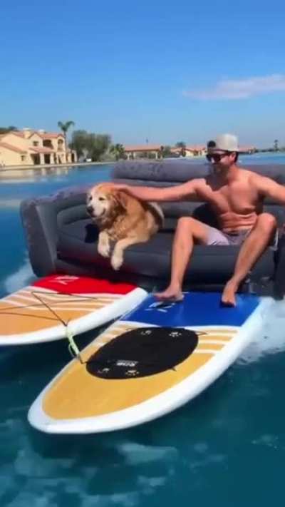 Couch Surfin&rsquo; with his best bud