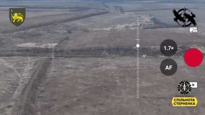 The destruction of the russian BMP in the Limansk direction by the "Vidar" group of the 60th Separate Mechanized Brigade.