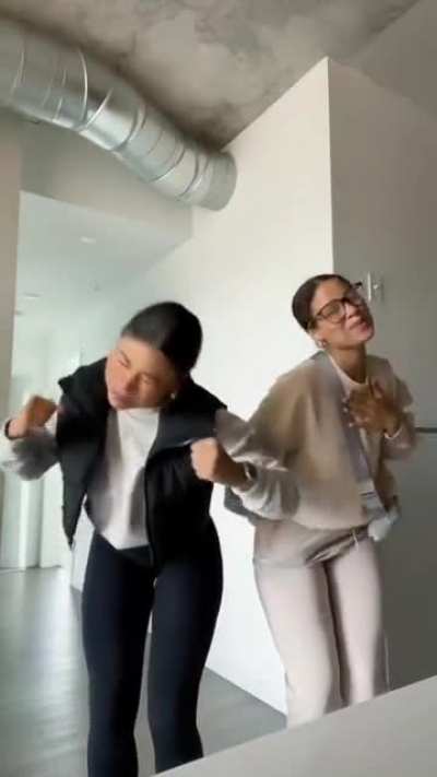 The twins showing off