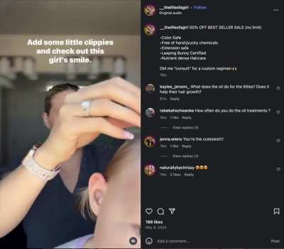 Fundie mother uses Monat products on her toddler and infant