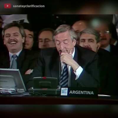 28/10/2010, el día después que falleció Néstor, Chávez contaba esta anécdota divertida que tuvo con él. Unos pillos