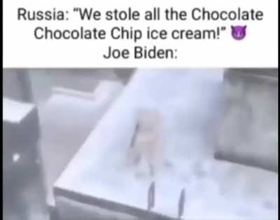 Joe Biden freaking out over no chocolate chocolate chip (I don&rsquo;t blame him tho 🍫🍪🍦 is 🔥🔥🥶🥶🥶)