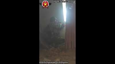 Earthquake People's Defense Force and Joker Guerrilla Force Rebels Using Small Arms and Drones against Myanmar Junta Army Positions in Myaing Township, Pakokku District  (December 19