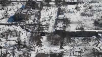 (HD) Destruction of a Russian tank, Ukraine