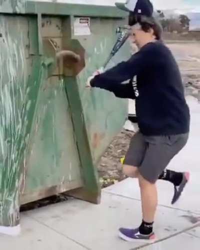 &ldquo;Aye bro watch me hit this fuckin&rsquo; dumpster-&ldquo;
