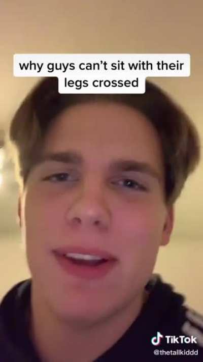 Why guys can&rsquo;t sit with their legs crossed