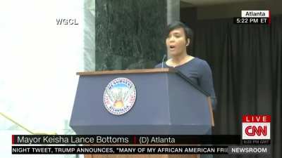 Atlanta Mayor calls for the "immediate termination" of the police officer who shot and killed Rayshard Brooks last night. She also announced that Atlanta's Police, Chief Ericka Shields, voluntarily stepped down.