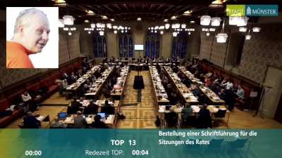 M&uuml;nster. Mol von der rechtsextremen AfD verlie&szlig; wutentbrannt vorzeitig Ratssitzung