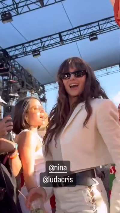 Nina dancing at Revolve festival 4/15/24 