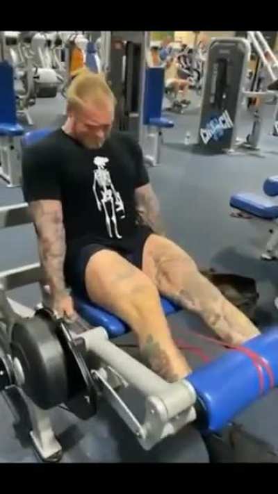 WCGW adding straps to a leg curl machine