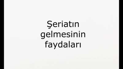Şeriat...