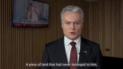 Lithuanian president Nauseda addresses Russian people: "What are you fighting for? Even though much evil has been committed, it&rsquo;s not too late yet to stop all of this"