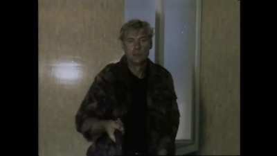 I like to watch bad low-budget movies, and I found the film monsters (1993) (Russian). They use live action footage of small animals as the "monsters". As a rat owner, I find it hilarious how they try to make the rats look threatening. (No animals were ac