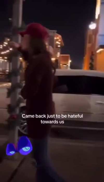Mad maga girl insults asian people.