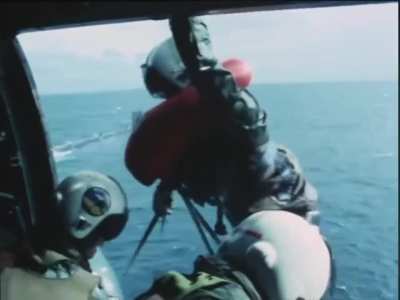 In 1976 a Sea King from the RN carrier HMS Ark Royal went to assist the USN sub USS Bergall for a MEDEVAC at sea. The operation was captured as par of the British TV series "Sailor" which depicted the life aboard HMS Ark Royal.