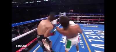 The way he went down...