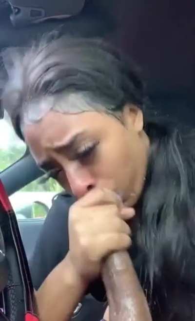 Hoe sucking dick in car