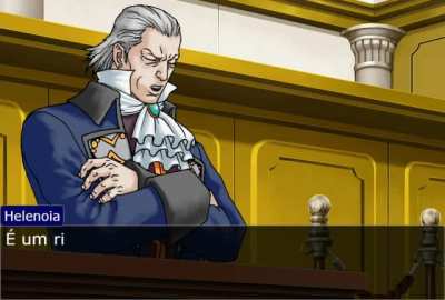 Questionamento que eu e meus amigos temos, s&oacute; que um deles botou em Phoenix Wright