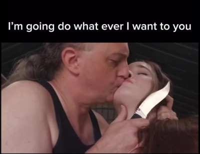 Raping her throat 