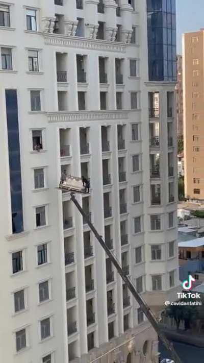 When you risk your life to deliver a couch