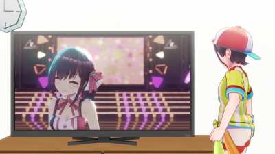 It's an old TV, just give it a little tap.