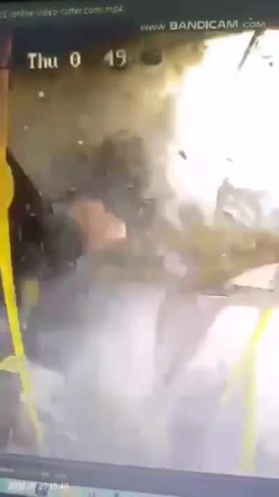 Bus gets rear ended