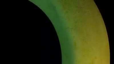 What time of the day is it visible in the sky
