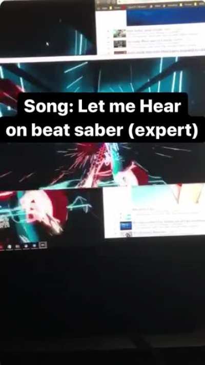 When the song&rsquo;s chorus kicks in on expert level on Beat Saber