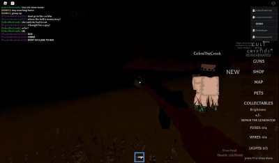 Was playing Cult of Cryptids on Roblox w/ Friends and-