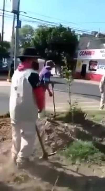 Workers in Mexico re-create the CJNG Armored convoy video 😂😂