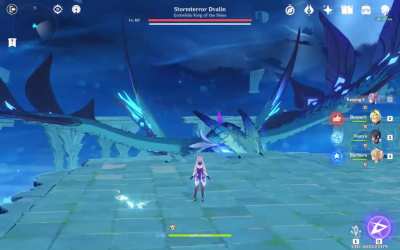"Keqing Calmly One Shots Stormterror" but faster