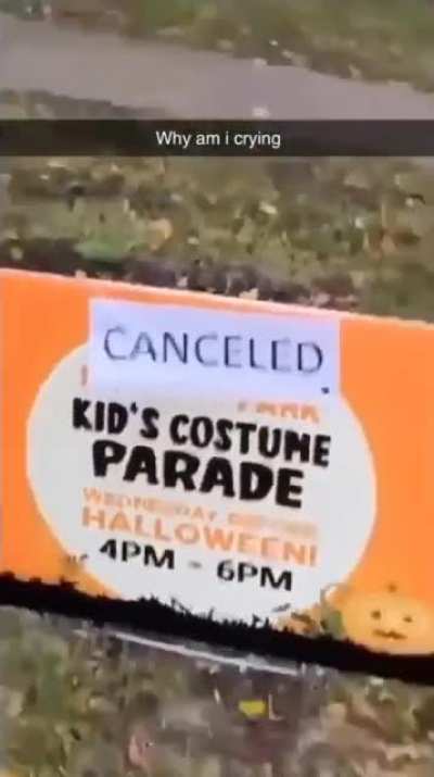 Bro&rsquo;s halloween got ruined