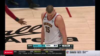 [Highlight] Nikola Jokic roars at the referee and gets called for a technical foul