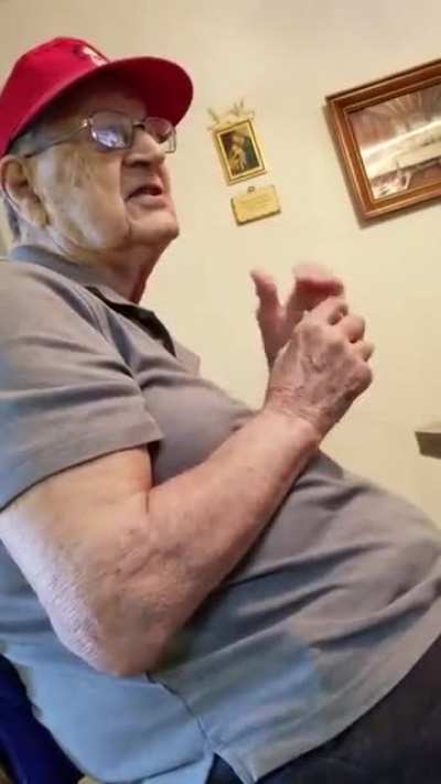 Grandpa when he realizes the joke.