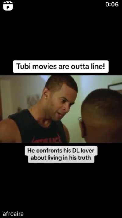 Bro it&rsquo;s too early Tubi gotta be stopped