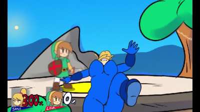 Samus Screen Splat KO