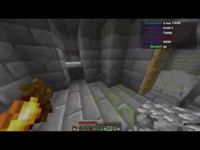 He obliterates the strong hold then gets obliterated by a creeper