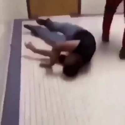 Slammed on the hard floor